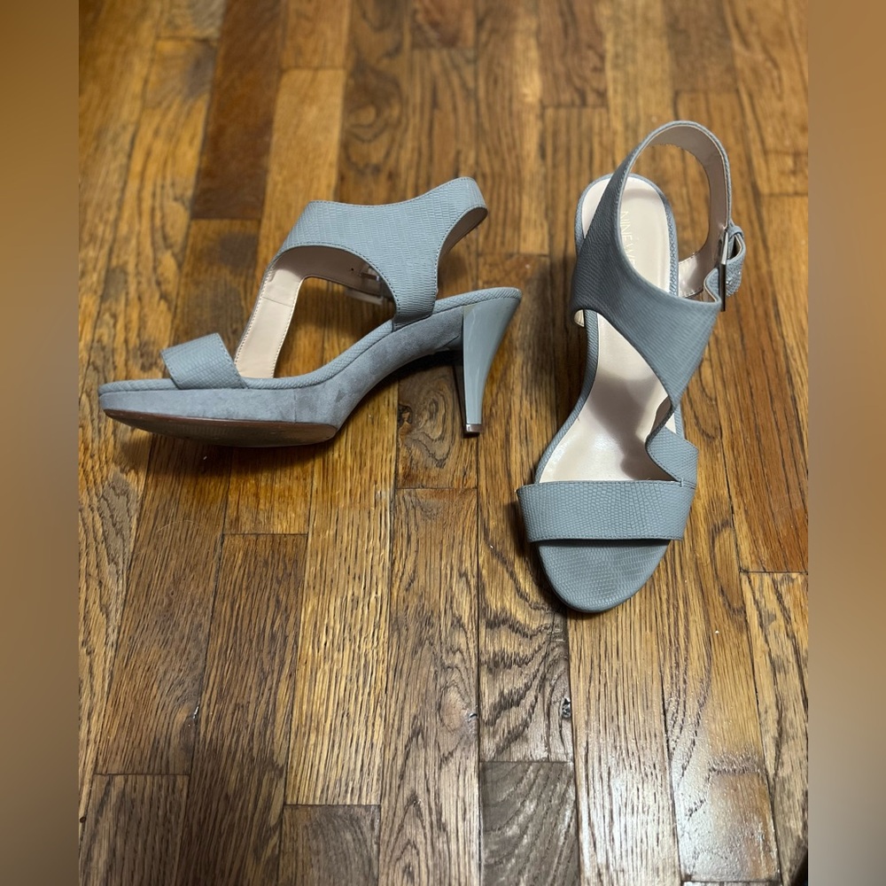 Grey Nine West Heels